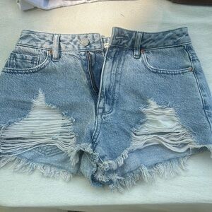 Pacsun high rise festival Jean shorts